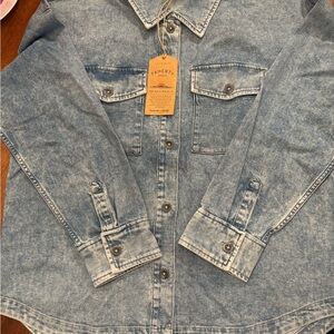 Faherty linen denim jacket